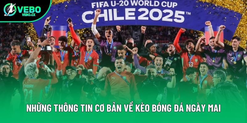 Những thông tin cơ bản về kèo bóng đá ngày mai