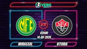 Soi Kèo Mirassol vs Vitoria 02h00 - 14/09/2026